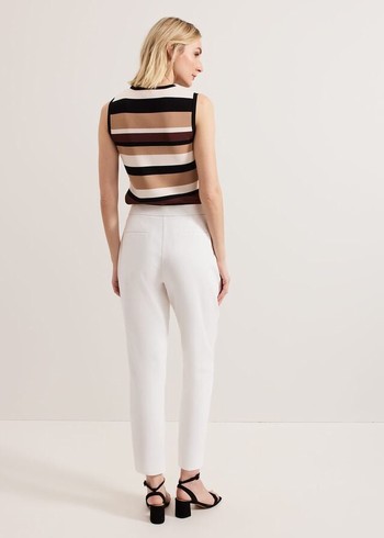 Phase Eight Ulrica Tapereds Trousers White Australia | HR1896547